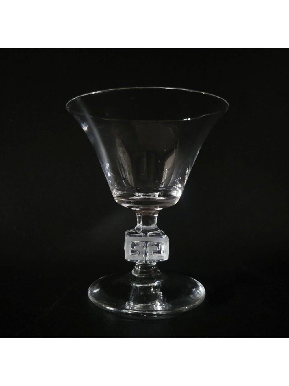 Vintage Duncan Miller Mandarin Greek Key Aperitifs Cocktail Liquor Glass 3.75"